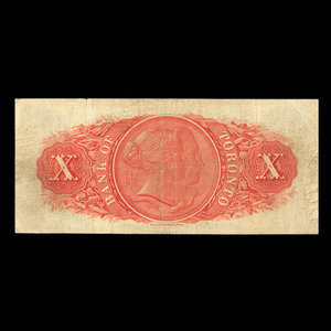 Canada, Bank of Toronto (The), 10 dollars : 2 février 1914