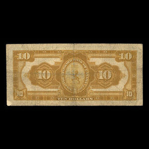 Canada, Standard Bank of Canada, 10 dollars : 2 janvier 1914