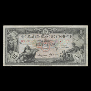 Canada, Canadian Bank of Commerce, 10 dollars : 2 janvier 1935