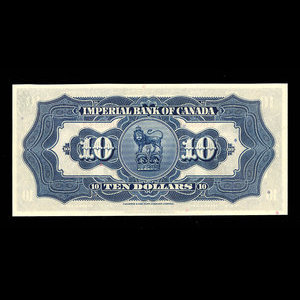 Canada, Imperial Bank of Canada, 10 dollars : 3 janvier 1939