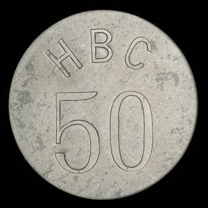 Canada, Compagnie de la Baie d'Hudson, 50 cents : 1962