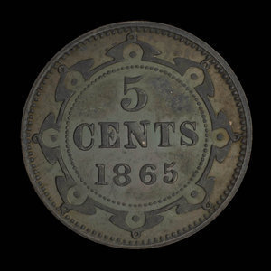 Canada, Victoria, 5 cents : 1865