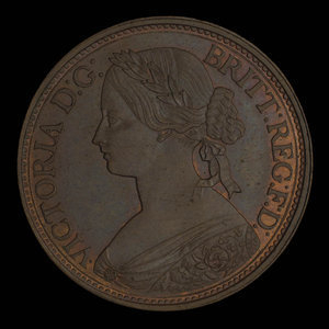 Canada, Victoria, 1/2 cent : 1861