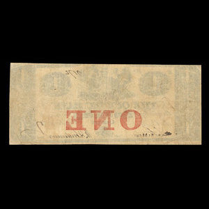 Canada, Banque de Québec, 1 dollar : 1 novembre 1857