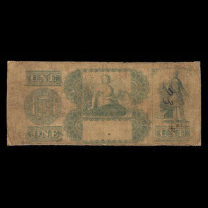 Canada, Banque du Peuple (People's Bank), 1 dollar : 1 mars 1849