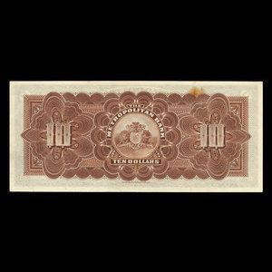 Canada, Metropolitan Bank (The), 10 dollars : 5 novembre 1909