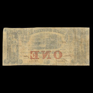 Canada, Banque de Montréal, 1 dollar : 1 janvier 1849