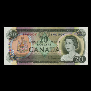 Canada, Banque du Canada, 20 dollars : 1969