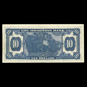 Canada, Dominion Bank, 10 dollars : 1 février 1931