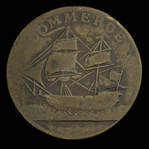 Canada, inconnu, 1/2 penny : 1781