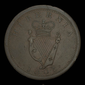 Canada, inconnu, 1 penny : 1805