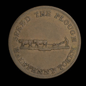 Canada, Perrins Bros., 1/2 penny : 1837