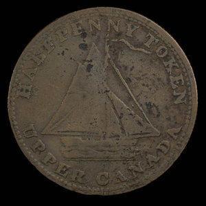 Canada, inconnu, 1/2 penny : 1815