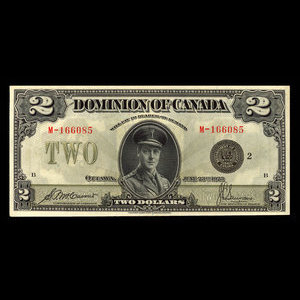 Canada, Dominion du Canada, 2 dollars : 23 juin 1923