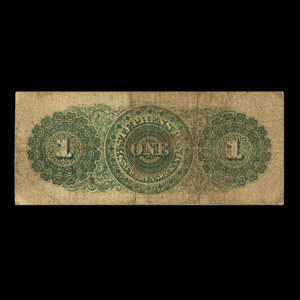 Canada, St. Stephen's Bank, 1 dollar : 1 octobre 1873