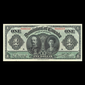 Canada, Dominion du Canada, 1 dollar : 3 janvier 1911