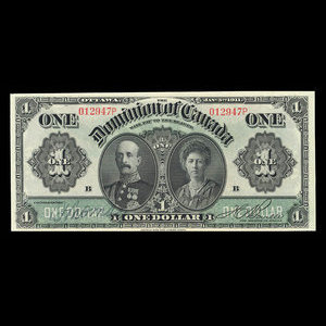 Canada, Dominion du Canada, 1 dollar : 3 janvier 1911