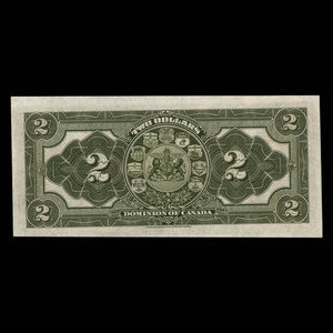 Canada, Dominion du Canada, 2 dollars : 2 janvier 1914