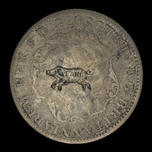 Grande-Bretagne, George IV, 1/8 dollar : 1822