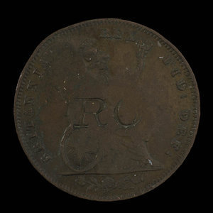 Canada, R.W. Owen Montreal Ropery, 1 farthing : 1825