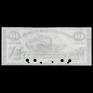 Canada, Commercial Bank of Windsor, 10 dollars : 1 septembre 1870