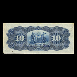 Canada, Banque de Québec, 10 dollars : 3 janvier 1898