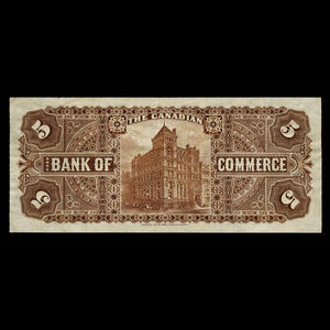 Canada, Canadian Bank of Commerce, 5 dollars : 2 janvier 1906