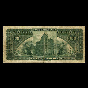 Canada, Canadian Bank of Commerce, 100 dollars : 1 mai 1912