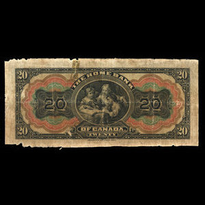 Canada, Home Bank of Canada, 20 dollars : 1 mars 1920