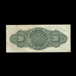 Canada, Imperial Bank of Canada, 20 dollars : 2 janvier 1920