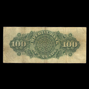 Canada, Imperial Bank of Canada, 100 dollars : 2 janvier 1917