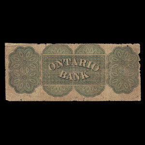 Canada, Ontario Bank, 1 dollar : 15 août 1861