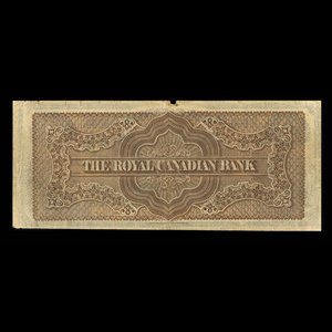 Canada, Royal Canadian Bank, 2 dollars : 26 juillet 1865