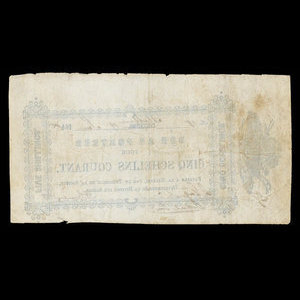 Canada, La Société de Défricheurs de la Rivière aux Sables, 5 shillings : 19 juin 1848