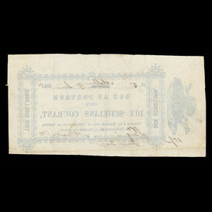 Canada, La Société de Défricheurs de la Rivière aux Sables, 10 shillings : 19 juin 1848