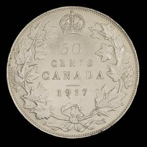 Canada, Georges V, 50 cents : 1917