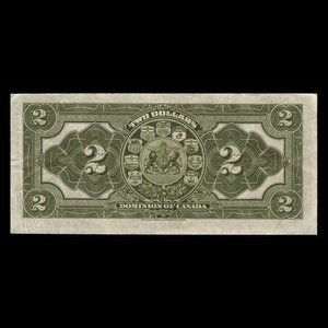 Canada, Dominion du Canada, 2 dollars : 2 janvier 1914