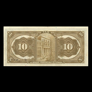 Canada, Banque Provinciale du Canada, 10 dollars : 1 août 1928