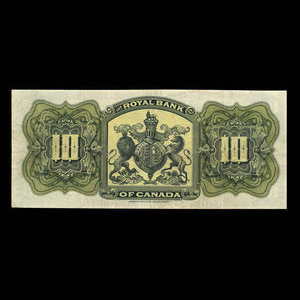 Canada, Banque Royale du Canada, 10 dollars : 2 janvier 1909