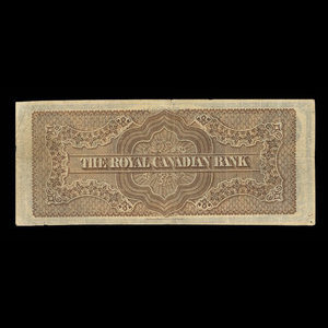 Canada, Royal Canadian Bank, 2 dollars : 26 juillet 1865