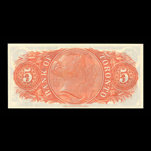 Canada, Bank of Toronto (The), 5 dollars : 2 janvier 1935