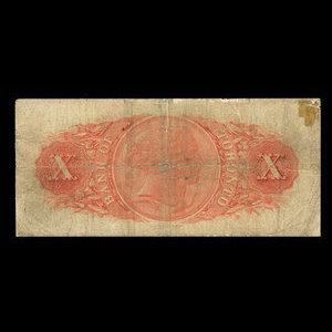 Canada, Bank of Toronto (The), 10 dollars : 1 juin 1892