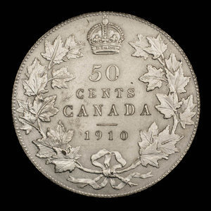 Canada, Édouard VII, 50 cents : 1910