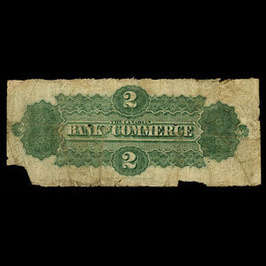 Canada, Canadian Bank of Commerce, 2 dollars : 1 mai 1867