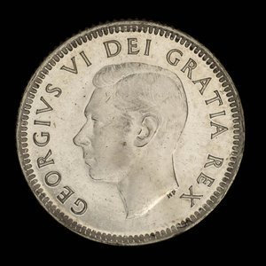 Canada, Georges VI, 10 cents : 1952