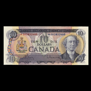 Canada, Banque du Canada, 10 dollars : 1971