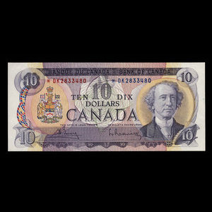 Canada, Banque du Canada, 10 dollars : 1971