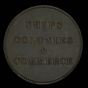 Canada, inconnu, 1/2 penny : 1835