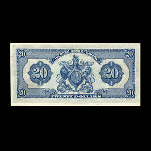 Canada, Banque Royale du Canada, 20 dollars : 3 janvier 1935