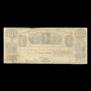 Canada, Newcastle District Loan Company, 4 dollars : 20 août 1836